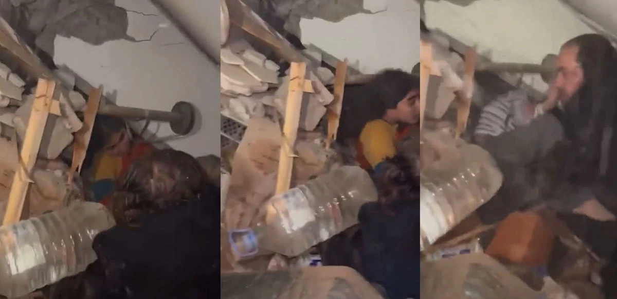 Enkazdan böyle çıktılar... Depremin yıkıp geçtiği Kahramanmaraş'ta can pazarı!