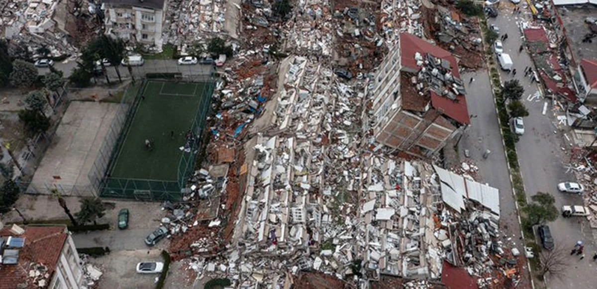 7,7'lik depremin ardından Hatay'daki büyük hasar drone ile görüntülendi