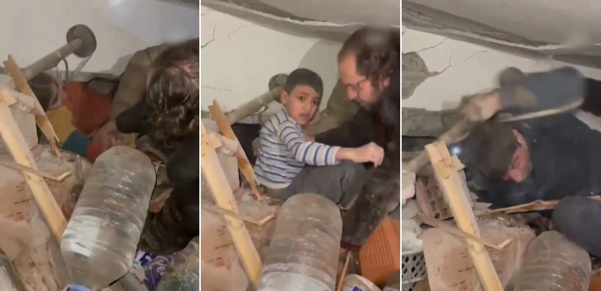 Gaziantep'te 4 kişi enkazdan kurtarıldı: Tüyleri diken diken eden anlar