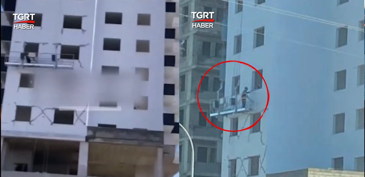 Uyanık müteahhit işbaşında kameraya yakalandı! Millet can, onlar çatlak derdinde