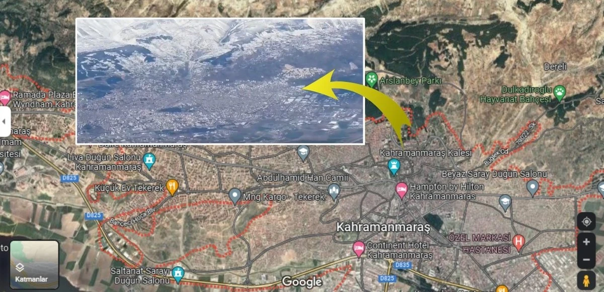 Havadan çekilen görüntü ağır hasarı gözler önüne serdi: Kahramanmaraş haritadan silindi