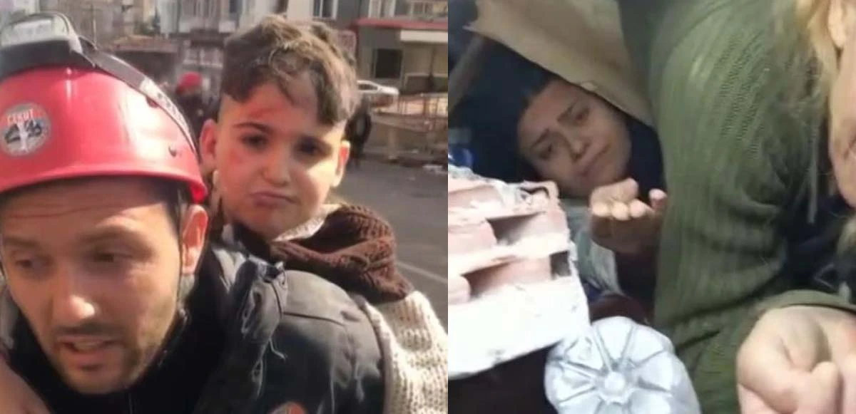 50 saat sonra gelen mutluluk: 1'i çocuk 3 kişi enkazdan böyle kurtarıldı