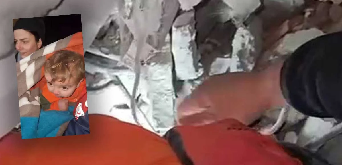 Hatay'da ailesi enkaz altında hayatını kaybeden Adnan bebek 72 saat sonra kurtarıldı