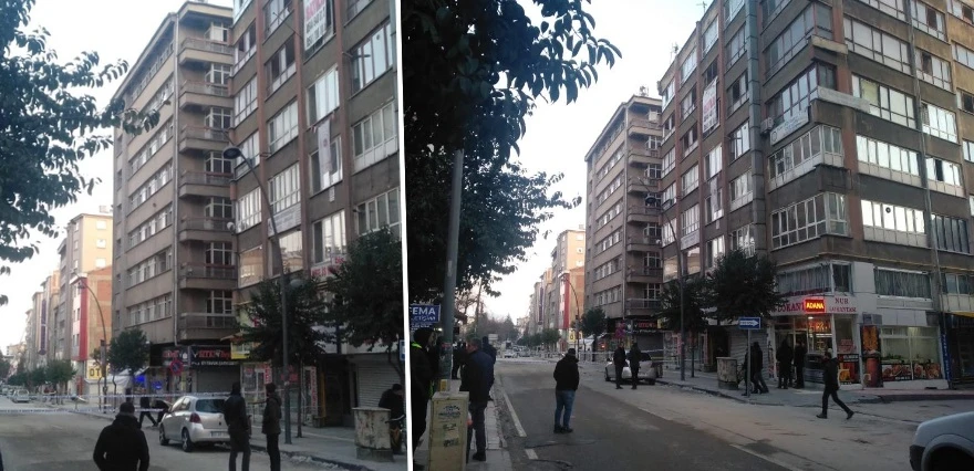 Elazığ'da panik anları: 7 katlı bina beşik gibi sallandı