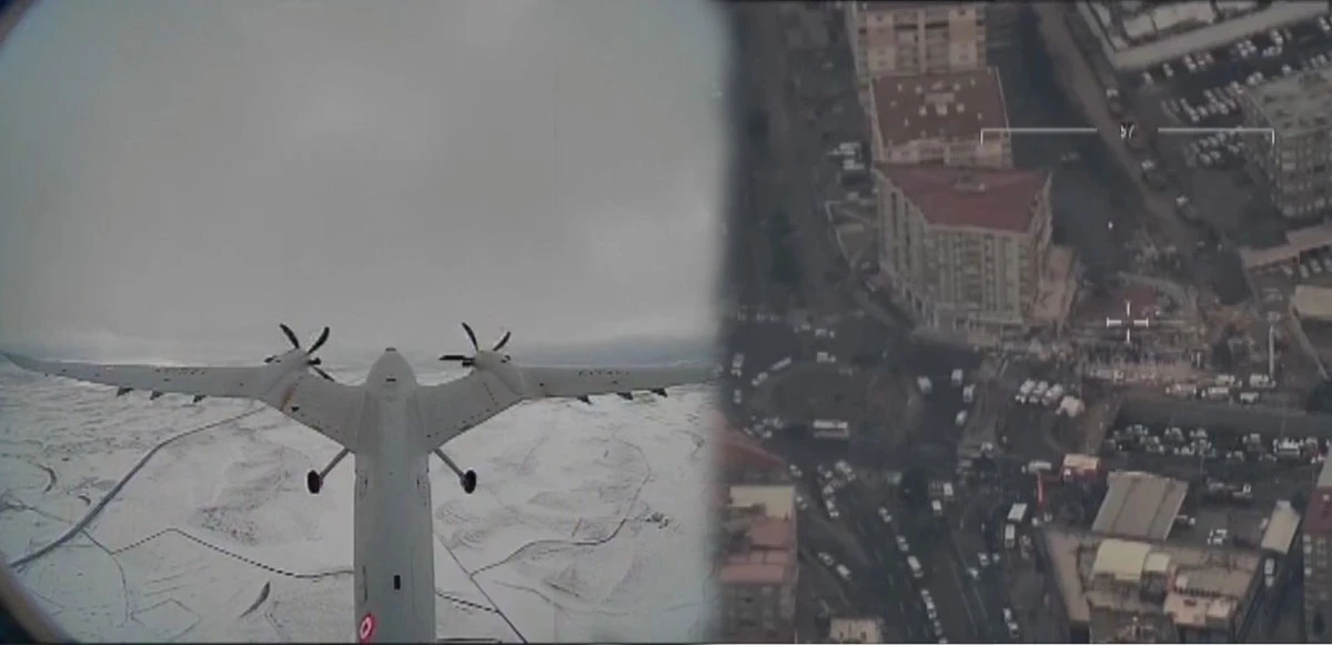 Akıncı TİHA'nın gözünden deprem bölgesi