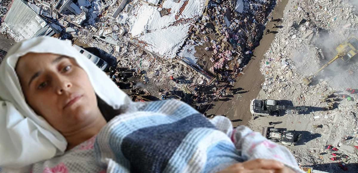 Babası ile enkazda kalan genç kız ölmek için annesinden dua etmesini istedi