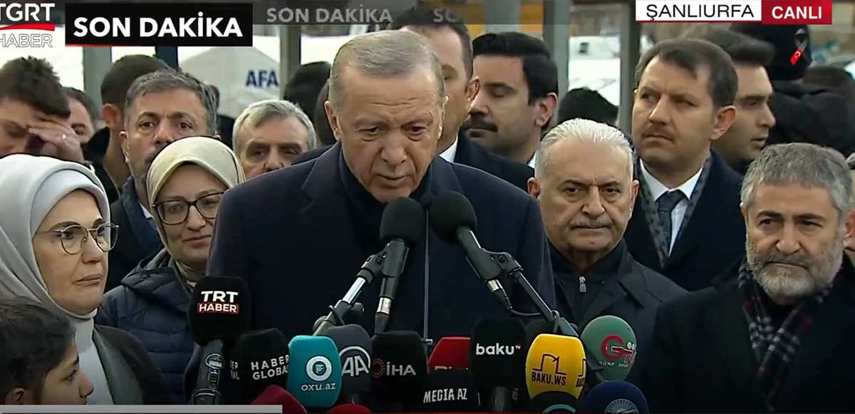Cumhurbaşkanı Erdoğan deprem bölgesi Şanlıurfa'da!