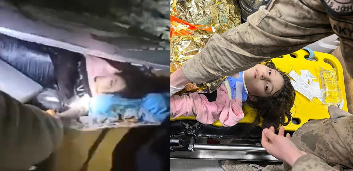 Enkaz altında büyük mücadele! 10 yaşındaki Aysima 160 saat sonra sağ olarak  çıkarıldı
