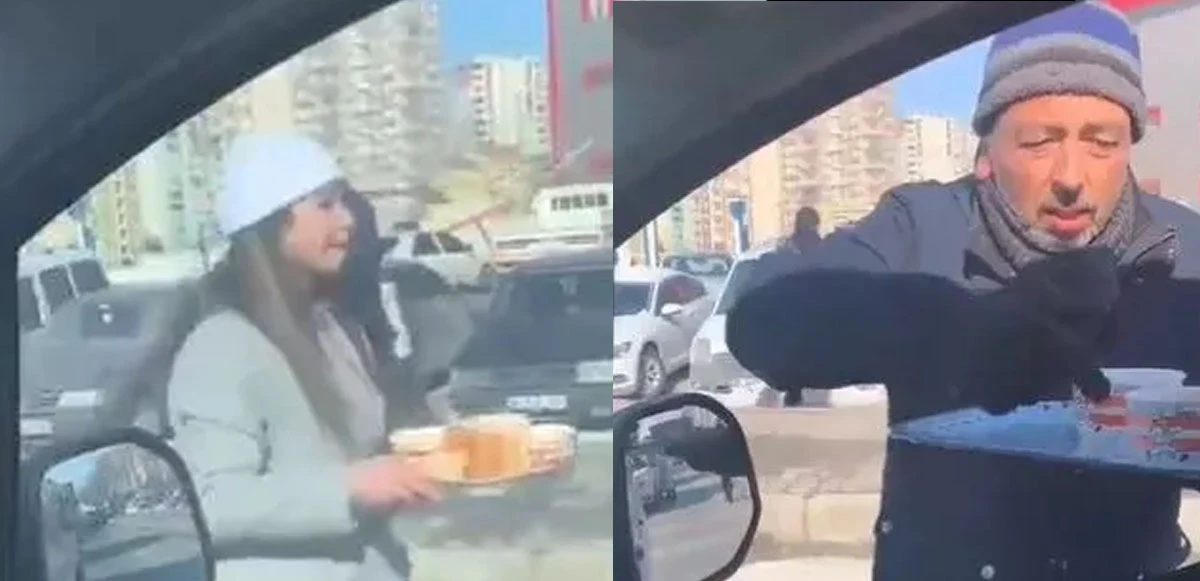 Kayseri'den yürekleri ısıtan görüntüler: Ellerinde tepsilerle yollara düştüler