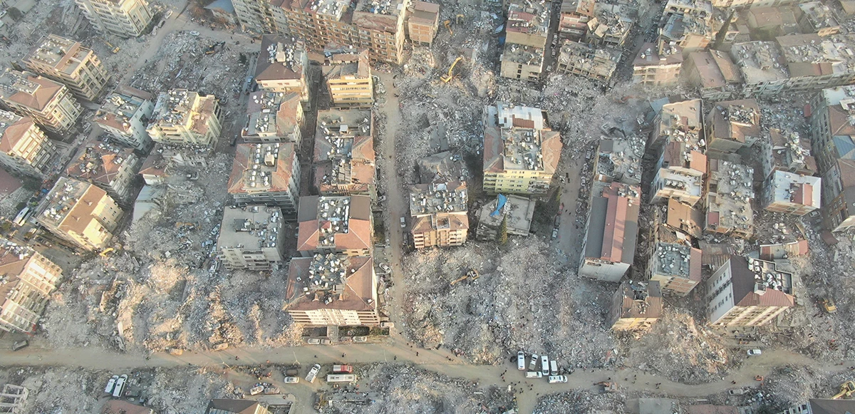 Depremin 8’inci gününde Hatay'daki yıkım havadan görüntülendi