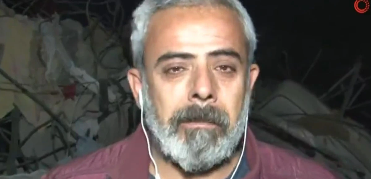 Anlatmaya çalıştı, ama olmadı...İHA muhabirinin yayın öncesi tuttuğu gözyaşları bir anda akıverdi