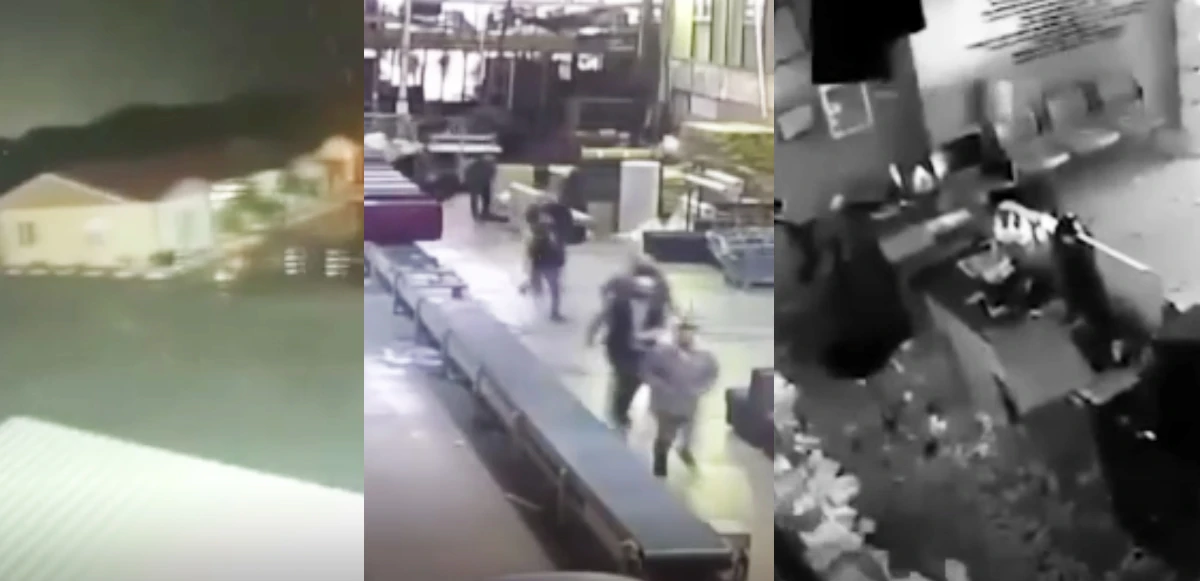Korku filmi gibi! Deprem anları kameralara böyle yansıdı, beyaz ışık kümeleri şaşırttı