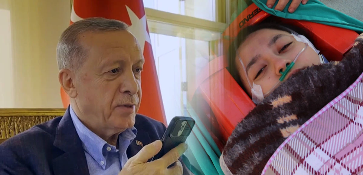 Erdoğan, enkazdan kurtarılan Aleyna ile telefonda görüştü