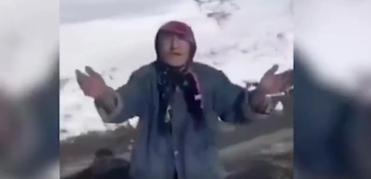 Uzak köylere yardım götüren ekipleri gören teyzenin sözleri duygulandırdı: Canımı size feda ederim