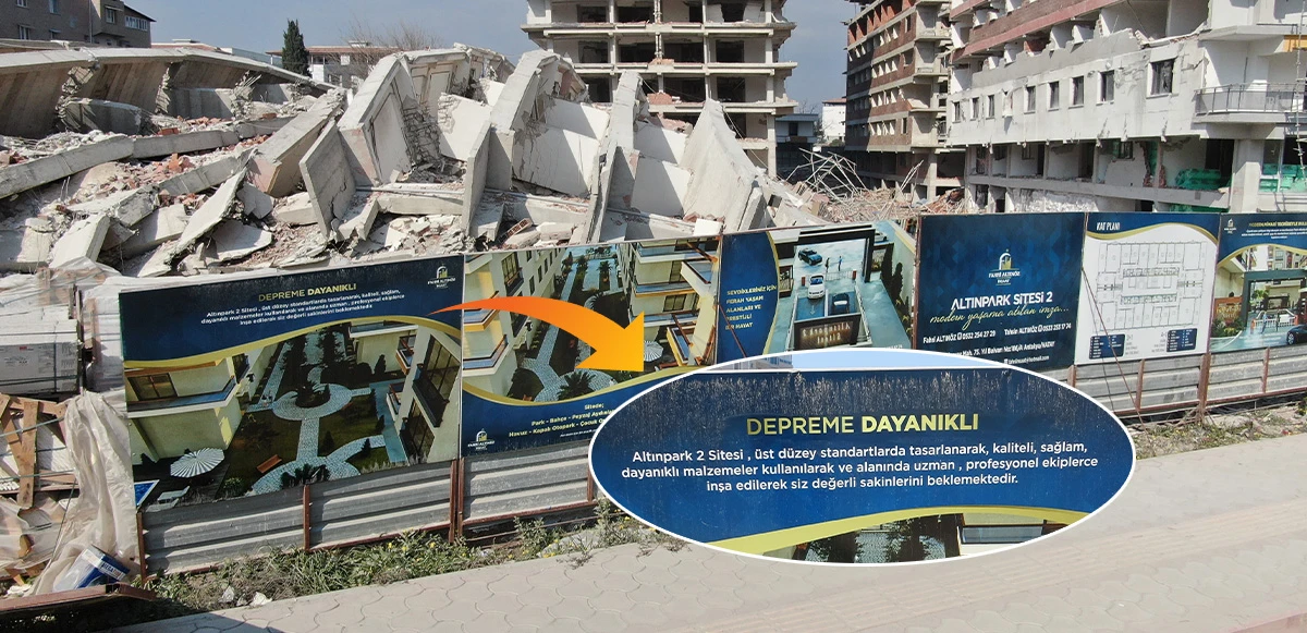 'Depreme dayanıklı' denilen bina, inşaat aşamasında yıkıldı!