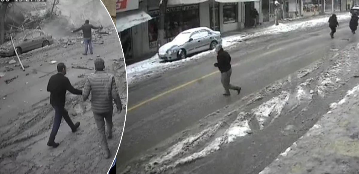Ortalık toz dumana döndü: Malatya'da 7 katlı binanın yıkılma anı kameraya yansıdı