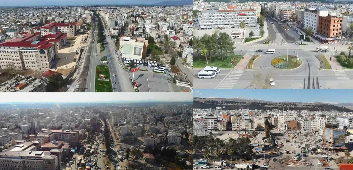 6 Şubat öncesi ve sonrası… Adıyaman’daki yıkım böyle görüntülendi