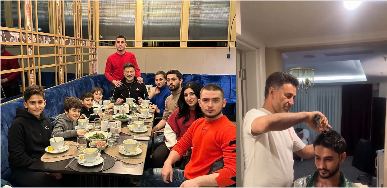 9 çocuk babası izzet Yıldızhan, büyük oğlunu tıraş edip askere uğurladı!
