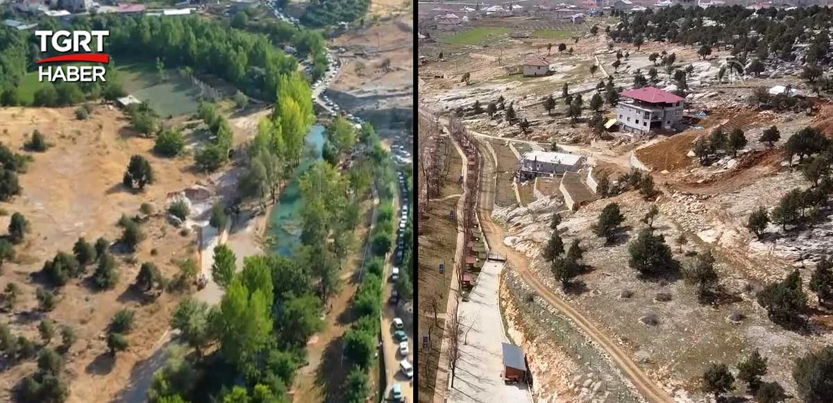 Deprem sonrası Yeşilgöz Gölü’nün rengi değişti!