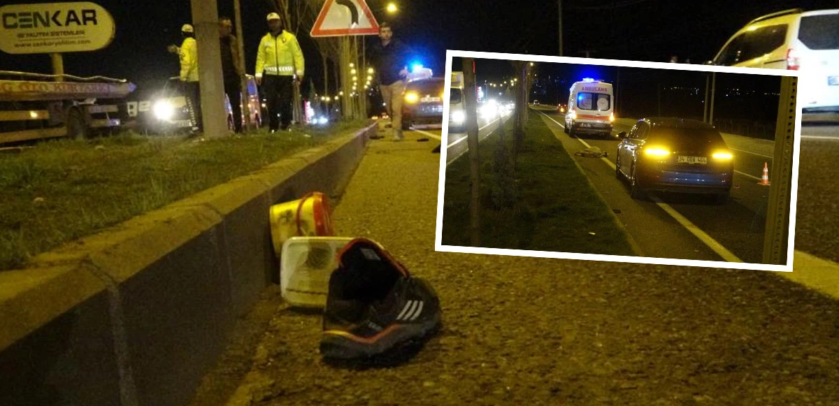 Çadır kent girişinde feci kaza