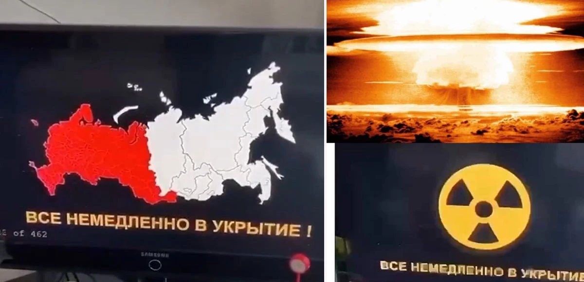 Rus televizyonlarında nükleer saldırı uyarısı! Hackerlar halkı korkuttu