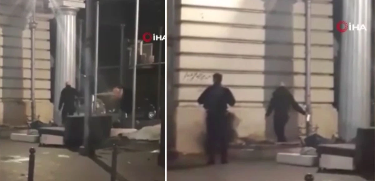 Fransız polisi sığınmacıların battaniyelerine biber gazı sıktı