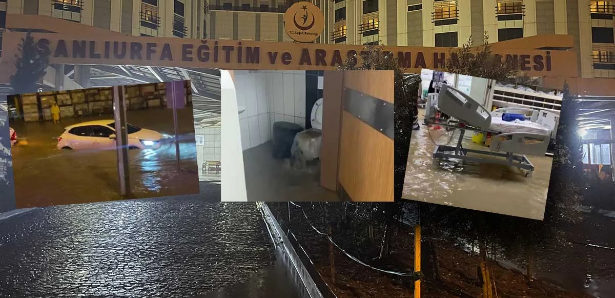 Önce deprem sonra sağanak vurdu! Şanlıurfa’da sokak, hastane, çadır, her yeri su bastı…