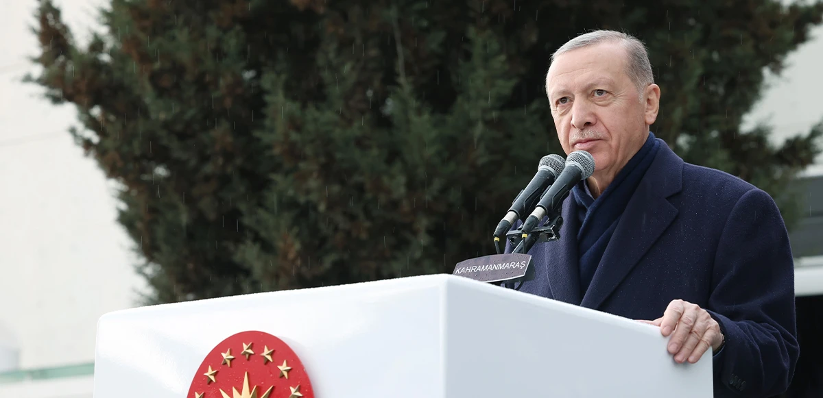Cumhurbaşkanı Erdoğan deprem bölgesinde eş zamanlı temel atma törenine katıldı