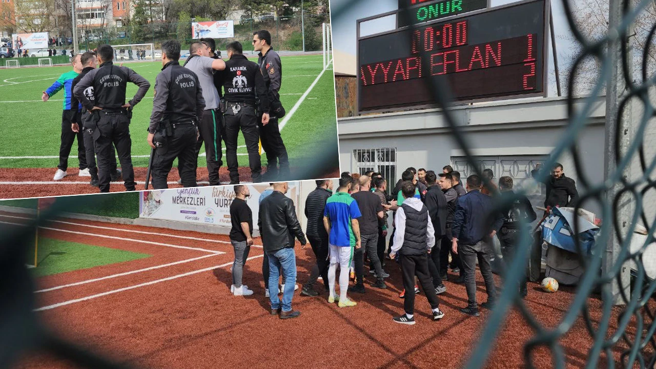 Amatör küme maçında olay! Yöneticiler ve futbolcular hakeme saldırdı