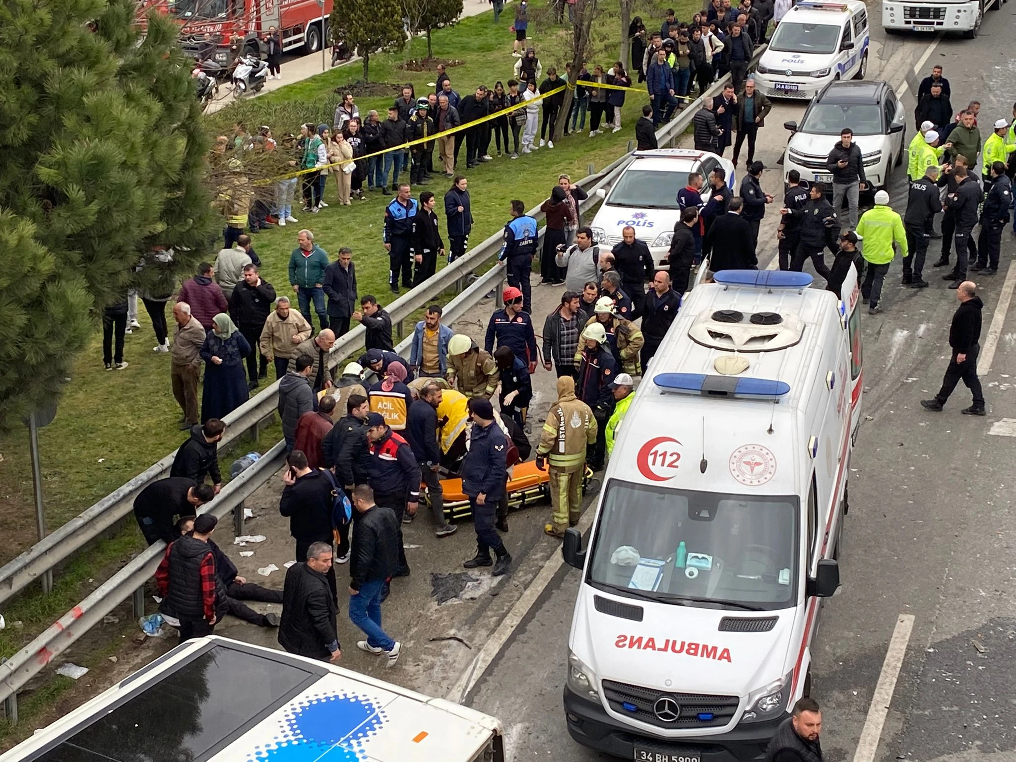 Silivri'de zincirleme kaza: Çok sayıda yaralı var