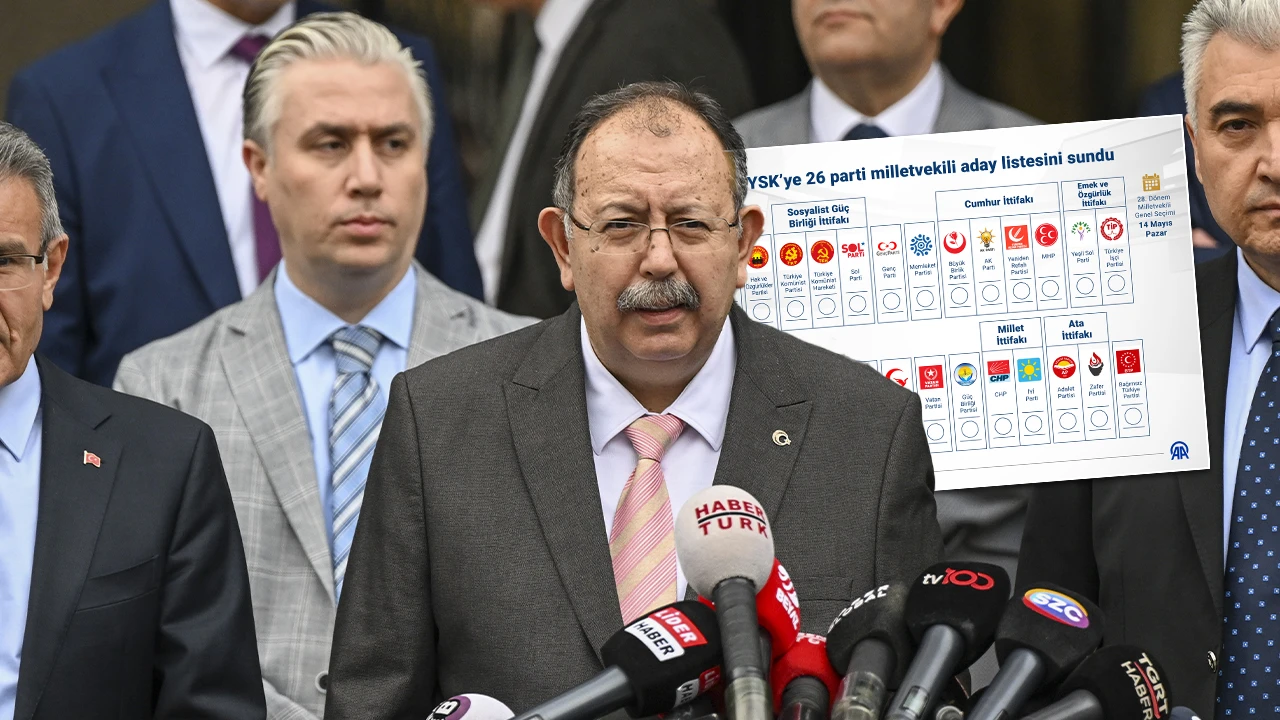YSK Başkanı Yener duyurdu: 26 Parti YSK'ya liste sundu