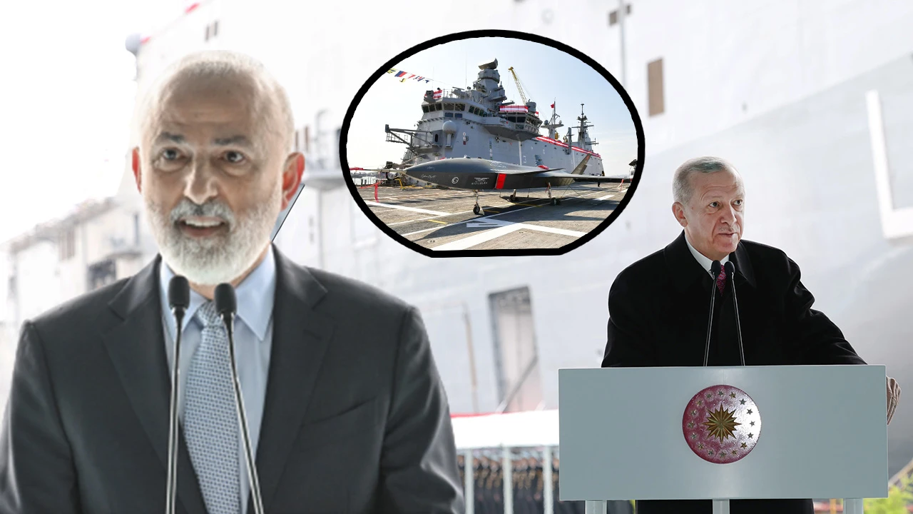 Metin Kalkavan'dan TCG Anadolu teslim töreninde Erdoğan'a övgü dolu sözler