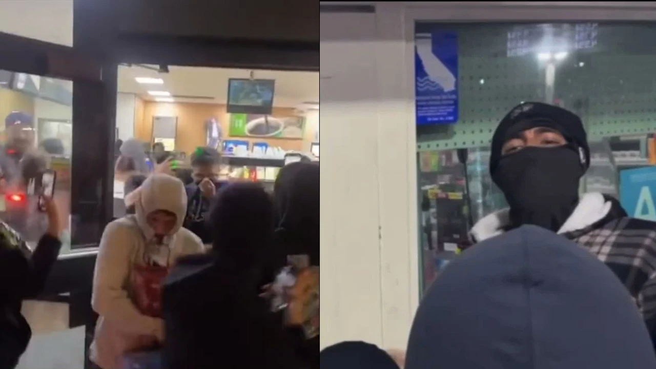 Benzin istasyonunda binlerce dolar değerinde yağma!