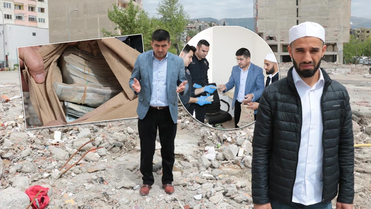Enkazda dua ettiler, servet buldular