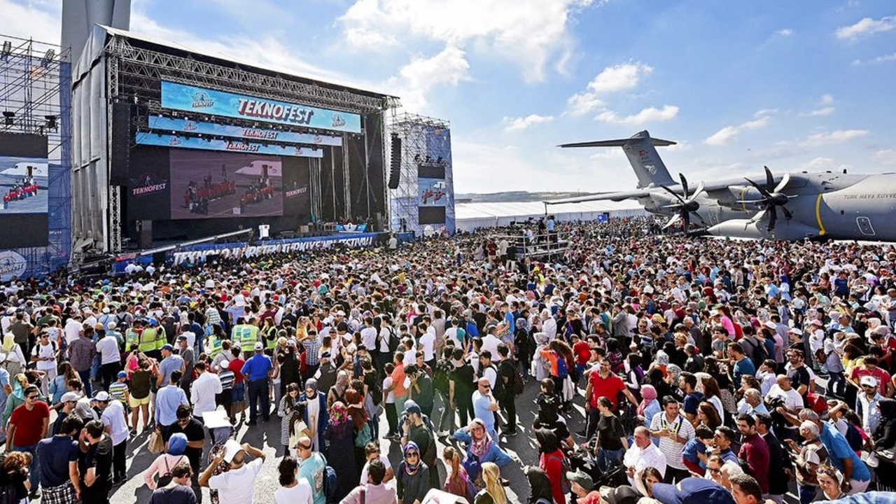 Teknofest alanı FPV Dron ile görüntülendi