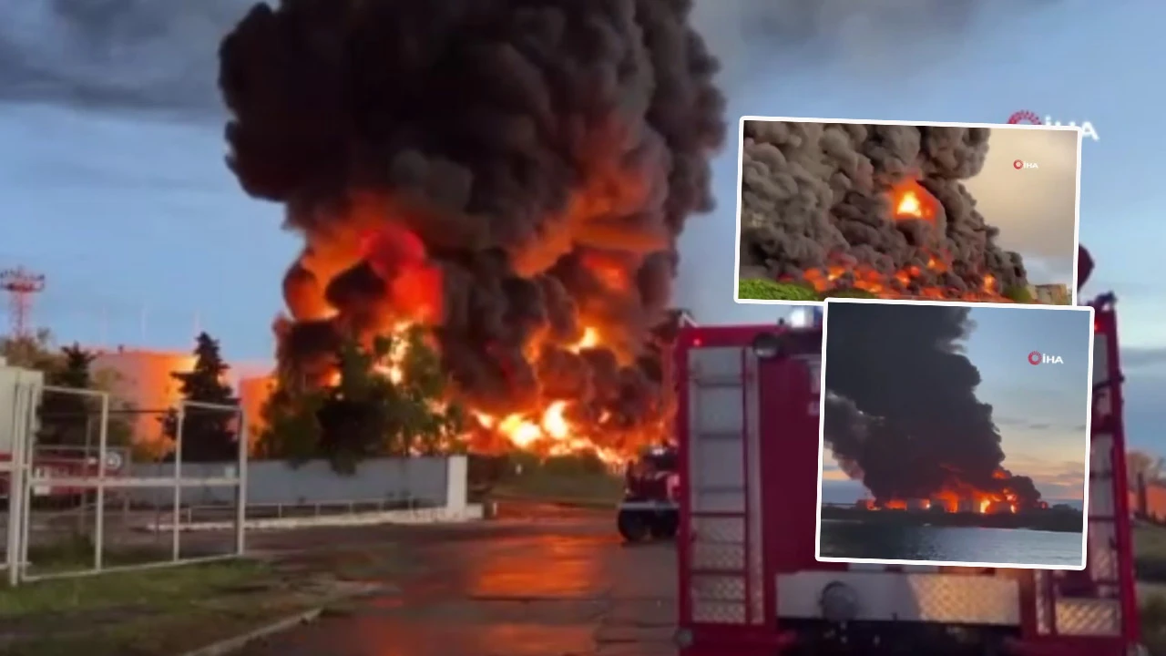 Kırım'daki petrol depolama tesisine İHA saldırısı!