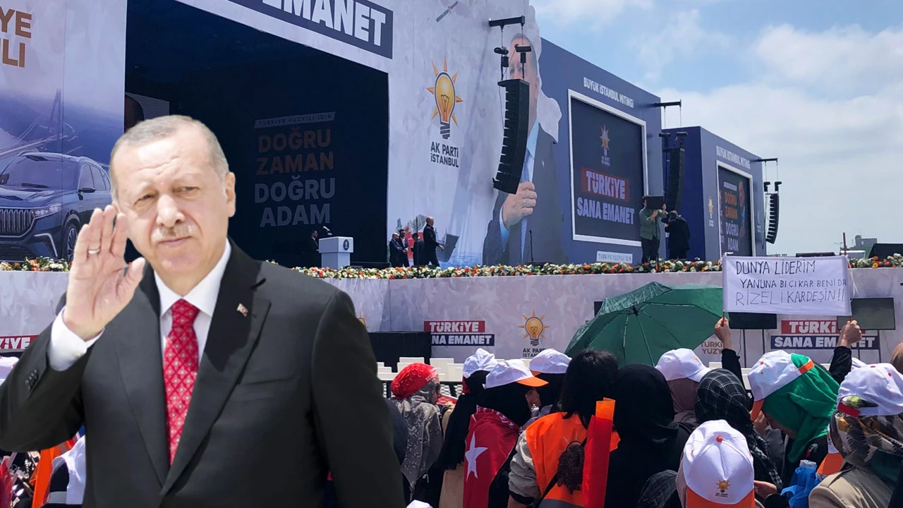 Cumhurbaşkanı Erdoğan'ı ön safta izleme yarışı! Kapılar açıldı, vatandaşlar alana koştu