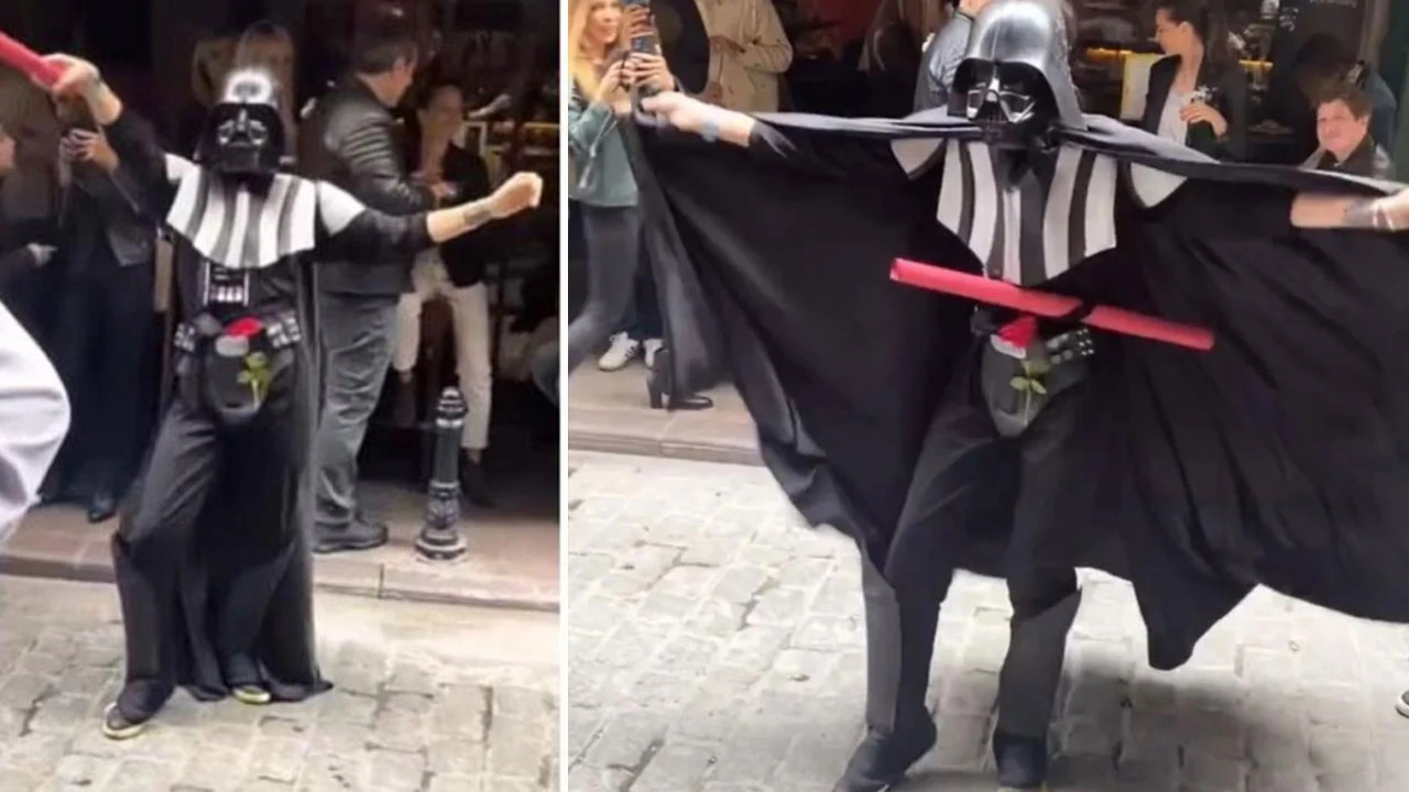 Birce Akalay, Star Wars kostümü giyerek böyle göbek attı