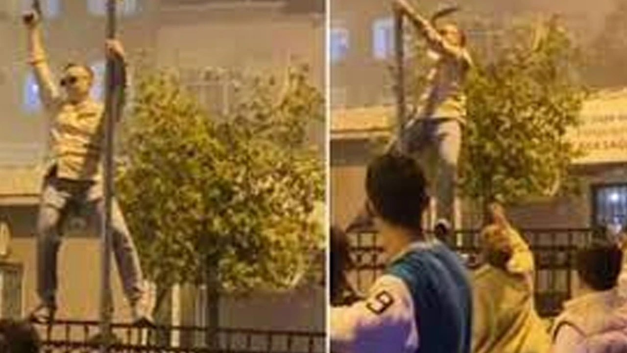 Asker eğlencesinde silahla havaya ateş eden maganda yakalandı!