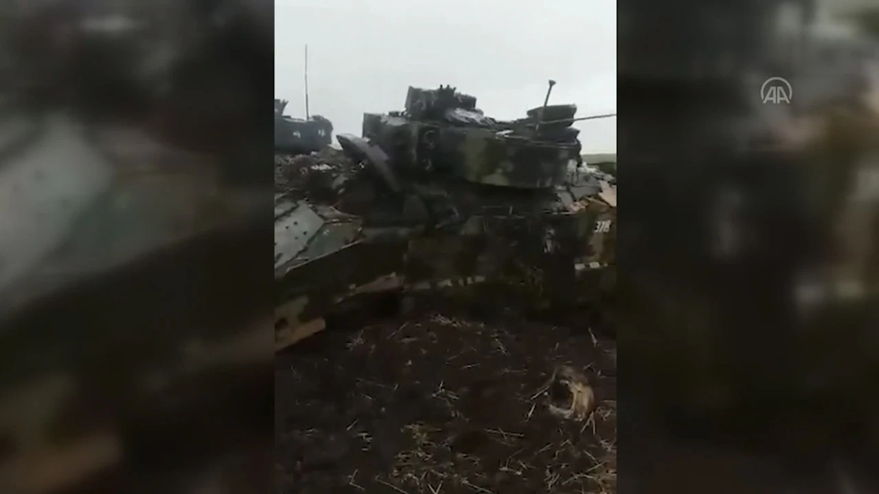 Rus ordusu Ukrayna'daki Alman ve ABD yapımı 2 tankı ele geçirdi