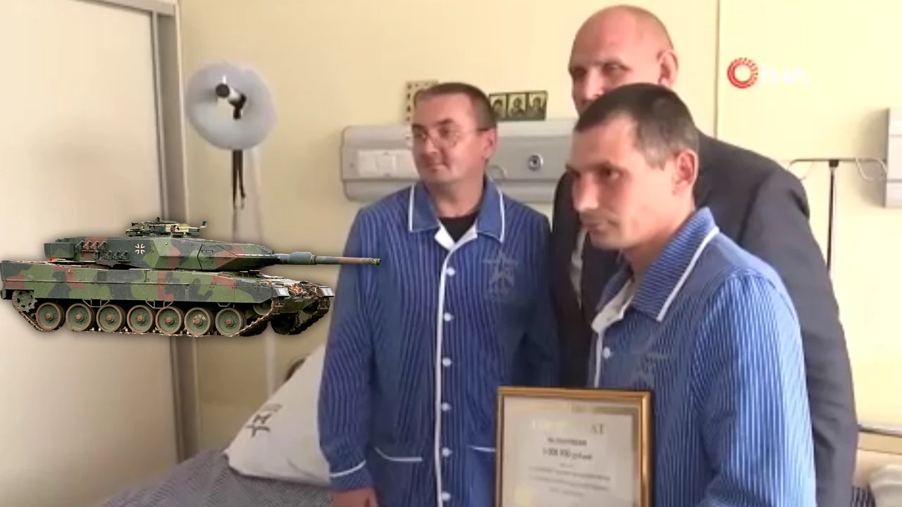 Ukrayna'da Alman Leopard tankını vurdu ödülünü aldı