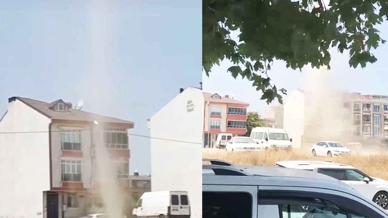 İstanbul'un göbeğinde hortum paniği! Bir anda ortaya çıktı