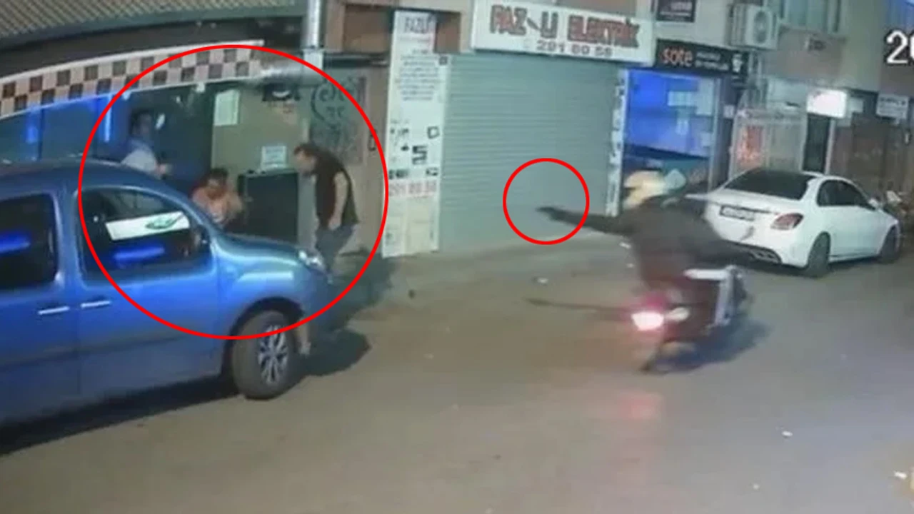 Çağlayan'da dehşet anları! Silahlı saldırı anı kamerada