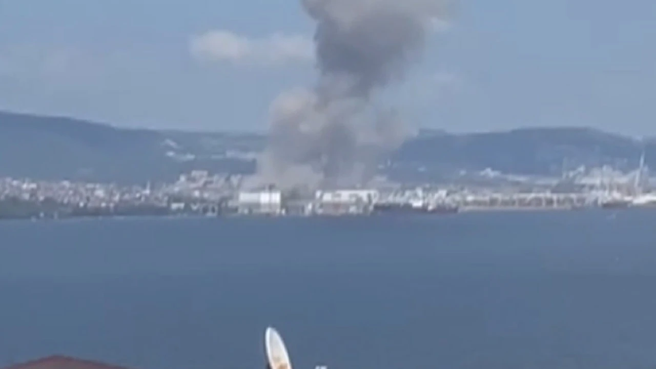 Kocaeli Derince limanında patlama