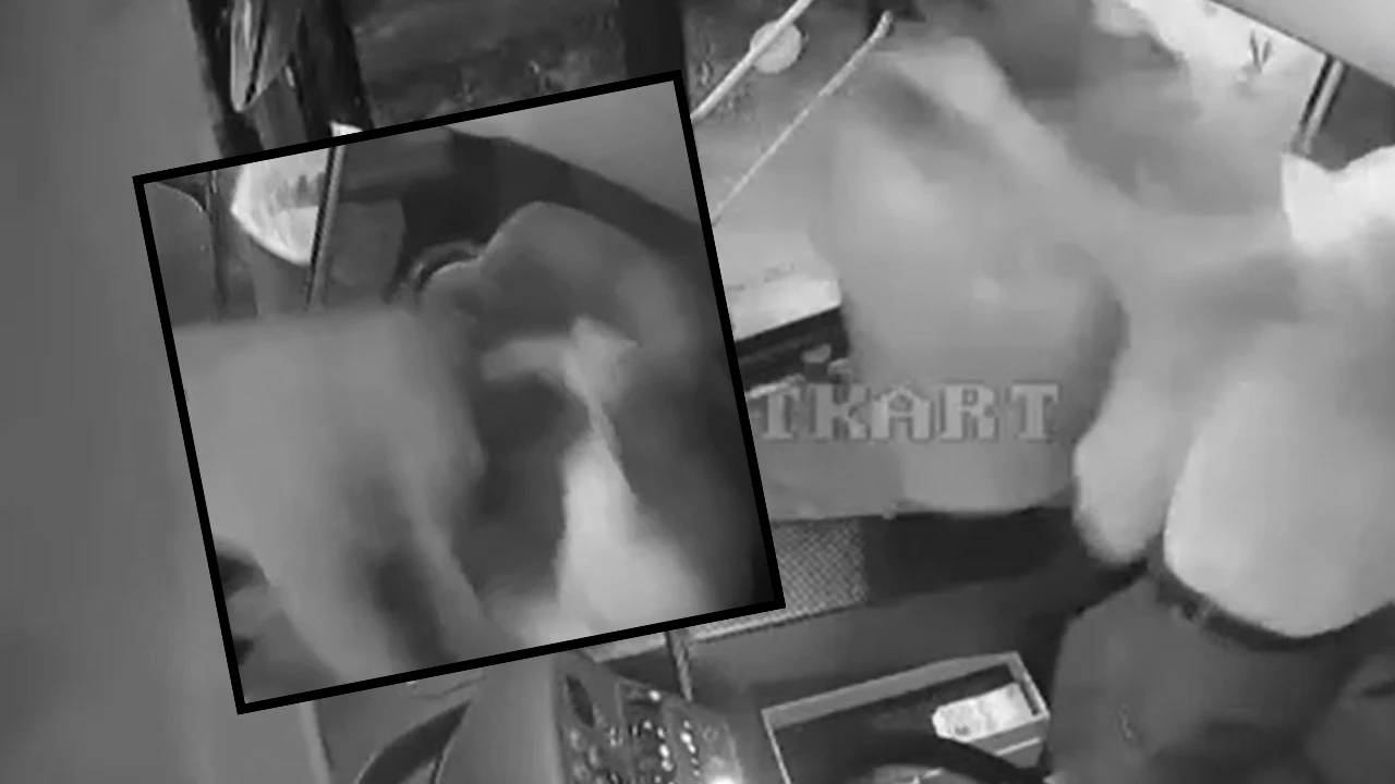 Otobüs şoförüne saldırı anı kamerada!