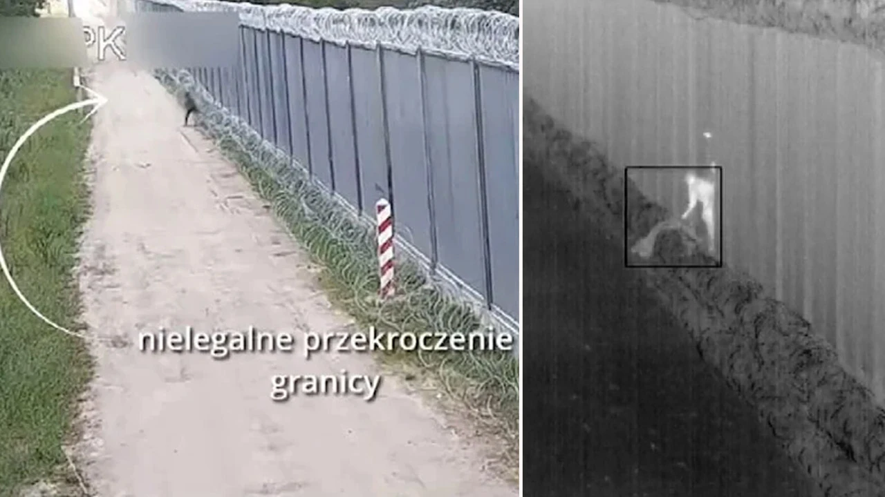 Düzensiz göçmenler Polonya sınırını böyle geçmeye çalıştı