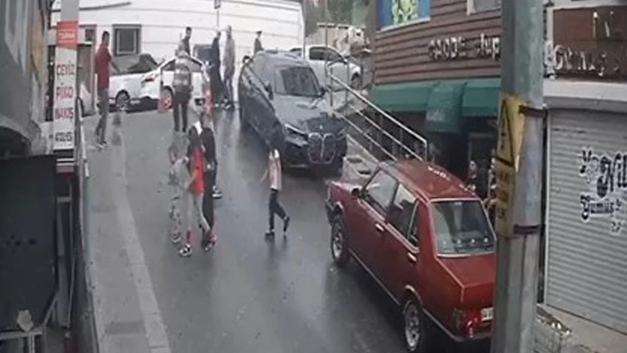 Yağ dökülen cadde buz pistine döndü