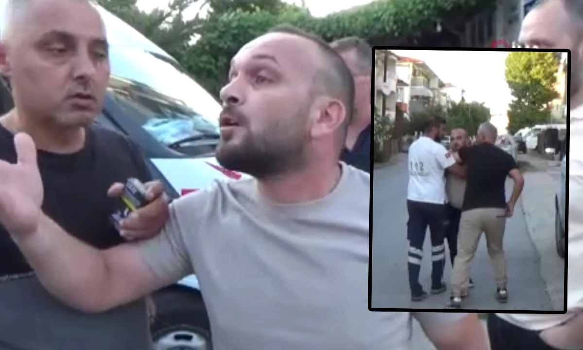 Sağlık çalışanından gazetecilere çirkin saldırı