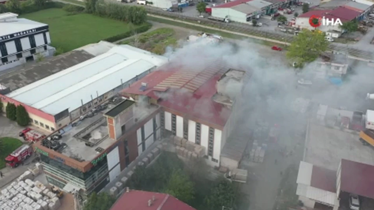 Samsun'daki fabrika yangını söndürüldü