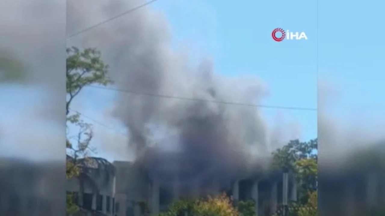 Ukrayna’dan Rusya'nın karargahına füzeli saldırı: Yangın çevreyi sardı!